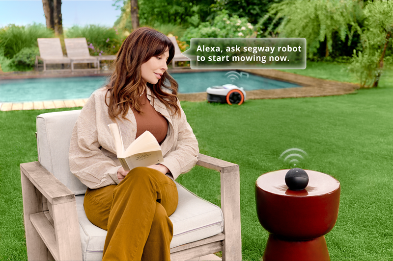 alexa и google home косачка робот