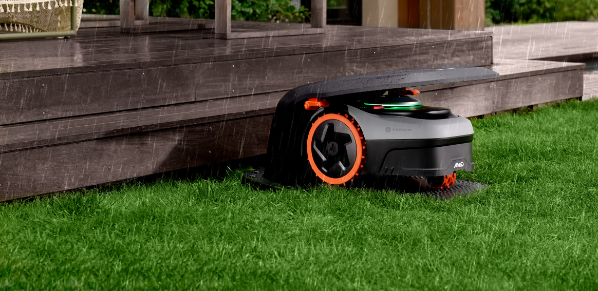 робот косачка се ръководи от прогноза за времето